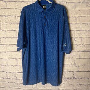 FootJoy Mens XL Golf Shirt Blue print